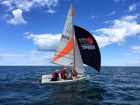 Cadets sail on Lake Huron. 
submitted photo for SARNIA THIS WEEK