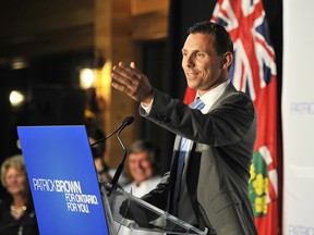 Patrick Brown cruised to victory in Simcoe-North on Sept. 3. The leader of the PC party is being praised by Sarnia-Lambton MPP Bob Bailey, who said he believes Brown's leadership is just what the Progressive Conservatives need. (MARK WANZEL PHOTO)