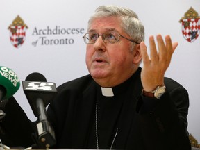 Cardinal Thomas Collins (CRAIG ROBERTSON, Toronto Sun)