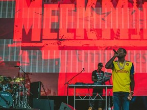Meek Mill performing at Made in America. 

(Photo by Jeff Lombardo/Invision/AP)