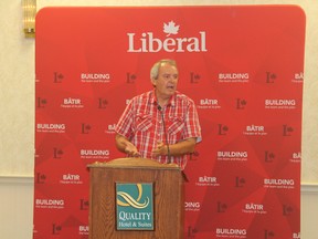 Don McKay, mayor of East Zorra-Tavistock, clinched the nomination to become Oxford's federal Liberal candidate at the party's nomination meeting on Sept. 8. (MEGAN STACEY, Sentinel-Review)