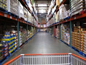 The warehouse style of shopping is shown inside a Costco store in Carlsbad, California February 28, 2012. (REUTERS/ Mike Blake)