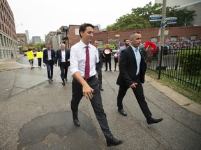 Liberal leader Justin Trudeau arrives for an announcement in Toronto on Wednesday, September 9, 2015. (THE CANADIAN PRESS/Jonathan Hayward)