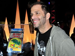 Director Zack Snyder arrives at DC Entertainment and Warner Bros. host Superman 75 party at San Diego Comic-Con at Hard Rock Hotel San Diego on July 19, 2013 in San Diego, California.   Jerod Harris/Getty Images for DC Entertainment/AFP