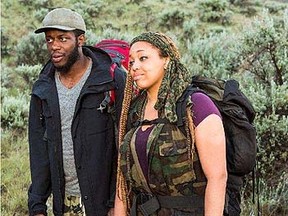 Leilani Ross and Dujean Williams on The Amazing Race Canada.