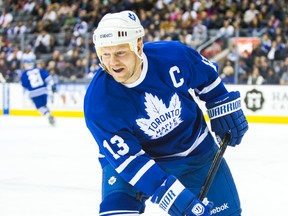 Former Toronto Maple Leafs Mats Sundin during the Legend Classic hockey game at the Air Canada Centre in Toronto on November 16, 2014. (Ernest Doroszuk/Toronto Sun/QMI Agency)