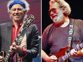 Keith Richards and Jerry Garcia (WENN.COM/AP files)