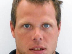 Michael Hawes, 33, is an ex-con on long-term offender supervision. (Submitted image OPP, Ottawa Sun / Postmedia Network)