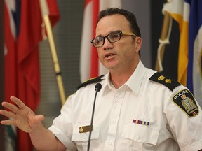 Winnipeg Police Deputy Chief Danny Smyth said July's bombing of a law office helped spike OT costs beyond the police budget. (Brian Donogh/Winnipeg Sun file photo)