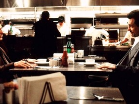 Al Pacino and Robert De Niro in a scene from Michael Mann's Heat. The 1995 crime classic will screen at TIFF, Tuesday, Sept. 15. (HANDOUT)