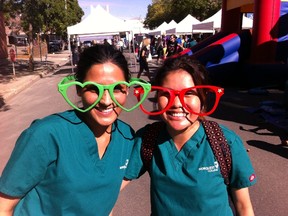 L to R: Preet Dhillon and Joy Palac of our Health Care Aide program. PHOTO SUPPLIED