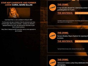 Conservative launched website You Be The Judge, attacking NDP candidate Carol Baird Ellen. 

(Screenshot)