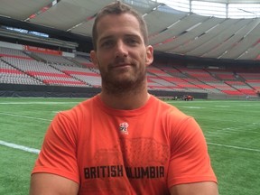Eric Fraser, who played for the Ottawa RedBlacks in 2014, is looking forward to lining up against them on Sunday at B.C. Place.
TIM BAINES/OTTAWA SUN
