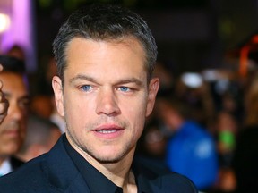 Matt Damon on the red carpet for movie the Martain during the Toronto International Film Festival in Toronto on Friday September 11, 2015. Dave Abel/Toronto Sun/Postmedia Network