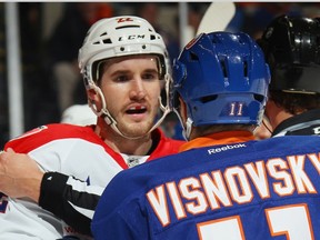 Could Curtis Glencross be the answer on the void left by Phil Kessel's departure on the Leafs' top line? (AFP)