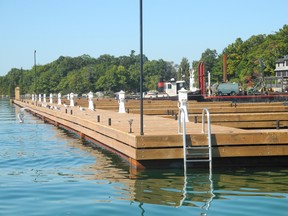 The massive dock at Ivy Lea was built without township approval.