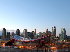 Calgary's Scotiabank Saddledome, home of the NHL's Flames, WHL's Hitmen and NLL's Roughnecks, was built for the 1988 Winter Olympics. (Jim Wells/Postmedia Network/Files)