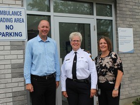 Supplied photo
Dr. Jason Prpic, medical director of the northeastern Ontario pre-hospital care program at HSN, stands with Jennifer Amyotte and Catherine Watson.