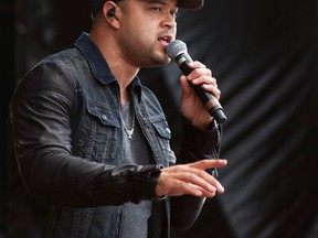 Tebey performs his hit cover of Avicii's "Wake Me Up" for the Big Valley Jamboree crowd in Camrose, Alta. on Saturday August 1, 2015. Jessica Ryan/Camrose Canadian/Postmedia Network