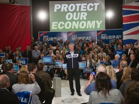 Conservative leader Stephen Harper  speaks to supporters while campaigning Tuesday, September 15, 2015,  in Pitt Meadows, B.C. THE CANADIAN PRESS/Ryan Remiorz
