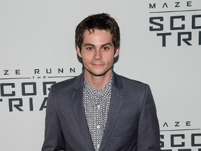 Maze Runner: The Scorch Trials star Dylan O'Brien attends the premiere of the film at Regal Cinemas in New York City, Sept. 15, 2015. (C.Smith/WENN.COM )