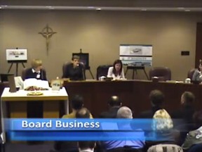 Screen grab. Edmonton Catholic School board