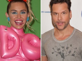 Miley Cyrus and Dane Cook. (WENN.COM)