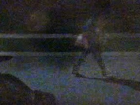 Kingston Police released surveillance footage of a male person of interest after the suspicious vehicle fire on Wilson Street on Aug. 31. (Supplied Photo)