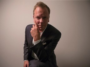 Kiefer Sutherland is pictured in a Toronto hotel as he promotes "Forsaken" during the 2015 Toronto International Film Festival on Wednesday, Sept. 16, 2014. THE CANADIAN PRESS/Chris Young