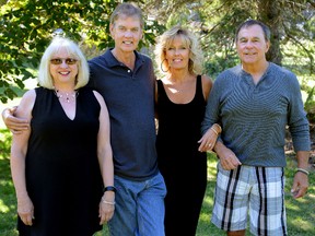 Jenny Nauta, Ron Nauta, Theresa Wallis, and Dave Williams, l-r, members of After Four following a taping of Reaney's Pick on Monday Sept 14, 2015. 
MORRIS LAMONT / THE LONDON FREE PRESS / POSTMEDIA NETWORK