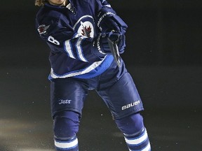 Jacob Trouba is one of 55 players headed to Jets training camp. (Claus Andersen/Getty Images/AFP)