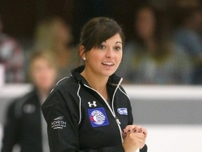 Kalynn Park competed on Olympic medallist Shannon Kleibrink's tea. (Jim Wells, Postmedia Network)