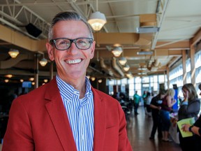 Glenn Vollebregt, St. Lawrence College president, in the Kingston campus cafeteria on Wednesday September 16, 2015, is excited to see the start of school and the launch of three new initiatives to help enhance and connect the campus and it's students with the Kingston community. Julia McKay/The Kingston Whig-Standard/Postmedia Network