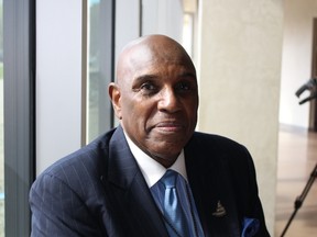 Dr. Gerald L. Durley, a speaker at ONE: The Mayor's National Summit on Racial Inclusion on Friday, Sept. 18, 2015, shared his experience with racism during the American civil rights movement. (JOYANNE PURSAGA/Winnipeg Sun/Postmedia Network)