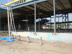 A significant amount of work related to the modernization of St. John Paul II Catholic School in Stony Plain was completed this summer. These photos, taken Aug. 27, show the construction of the school’s new portion and parking lot reconfiguration. - Karen Haynes, Reporter/Examiner