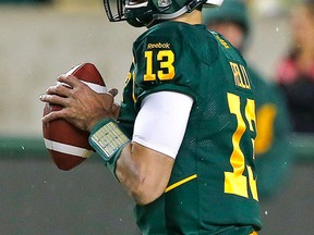 Mike Reilly and Zach Collaros are both the kind of quarterbacks who will put the entire team on their backs, says Eskimos head coach Chris Jones. (Perry Nelson, Edmonton Sun)
