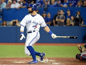 Kevin Pillar of the Blue Jays had a double in four at-bats against the Boston Red Sox on Sept. 18, 2015, at Rogers Centre. (DAN HAMILTON/USA TODAY Sports)
