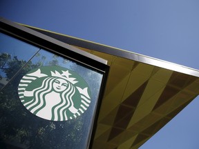 A Starbucks cafe is seen in Los Angeles, California March 26, 2015. (REUTERS/Lucy Nicholson/Files)