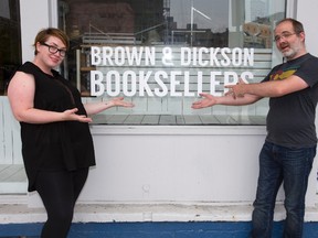 Vanessa Brown and Jason Dickson are opening a book store at the former Novack?s location on Oct. 1. The extension of their online business specializes in classic Canadiana. (DEREK RUTTAN, The London Free Press)