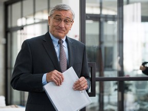 This photo provided by Warner Bros. Pictures shows Robert De Niro as Ben Whittaker in a scene from the comedy, "The Intern". (Francois Duhamel/Warner Bros. Pictures via AP)