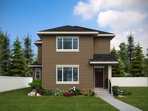 Crystal Creek Homes’ Willow is one of the homebuilder’s offerings in the community of Aspen Trails in Sherwood Park.