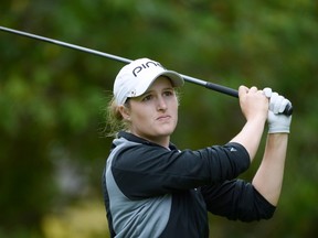 Bath's Augusta James earned her first LPGA Tour paycheque this past weekend as she tied for 28th in the Thornberry Creek LPGA Classic. (The Canadian Press)