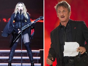 Madonna and Sean Penn. (AFP photos)