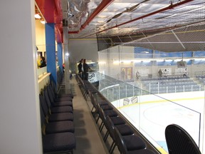 The “Bear Den” was ready prior to the Cochrane Crunch game opener on Sept. 11. The new addition to the arena provides VIP seating for events at the Tim Horton Events Centre.