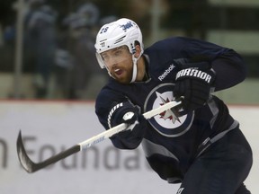 Blake Wheeler is expected to be in the lineup for the Jets on Tuesday night against the Minnesota Wild. (Brian Donogh/Winnipeg Sun file photo)
