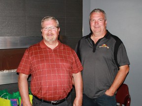 Davis and John Bryans, owners and operators of Alvinston's Munro Honey, made a presentation about the state of bee health in Lambton County during Sept. 9's iteration of Green Drinks Sarnia.
CARL HNATYSHYN/SARNIA THIS WEEK