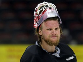 Former Senators goalie Robin Lehner will start in goal for the Sabres against Ottawa Wednesday night in Buffalo. (Ottawa Sun Files)