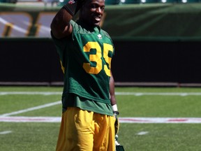 LB Rennie Curran left the Eskimos at the end of last season to try to break into the NFL. (Perry Mah, Edmonton Sun)