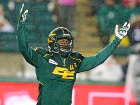 Odell Willis says he thinks the second half of the season will be the toughest test for the Eskimos. (Perry Neslon, Edmonton Sun)