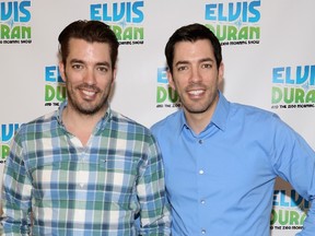 Drew Scott and Jonathan Scott of The Property Brothers visit "The Elvis Duran Z100 Morning Show" at Z100 Studio on June 25, 2015 in New York City.  Robin Marchant/Getty Images/AFP
